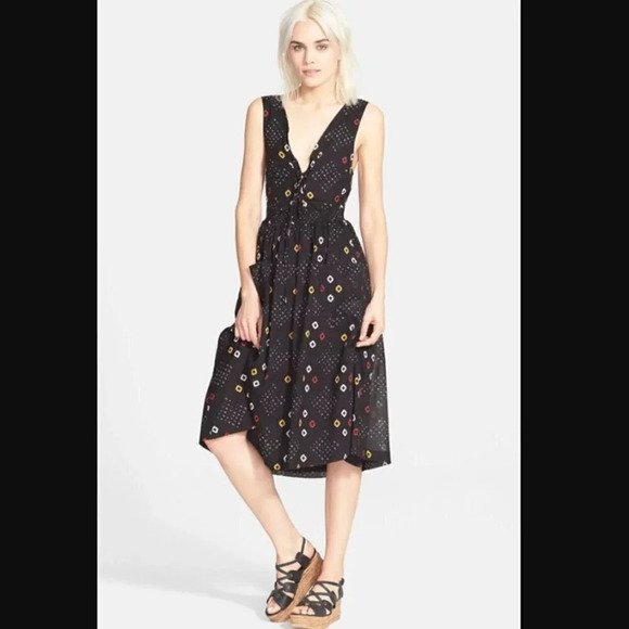 Free People Wildflowers Sleeveless Midi Dress - Picture 1 of 6